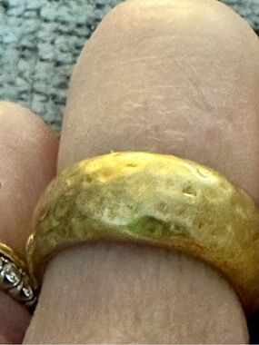 Polished Gold Dome Band Ring for Women